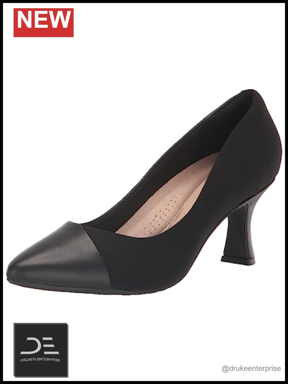 Women's Kitten Heel Pumps with 2.8 Inch Heel, Synthetic Rubber Sole